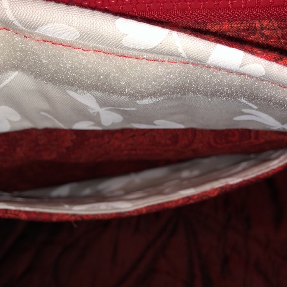 Red Paisley quilted bag (VB style) - Picture 3 of 8